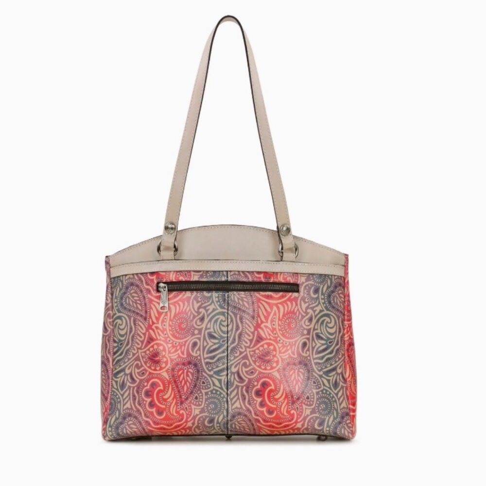 Patricia Nash Leather Poppy Tote Satchel Shoulder Bag "Greek Ombre" - New - Picture 3 of 6